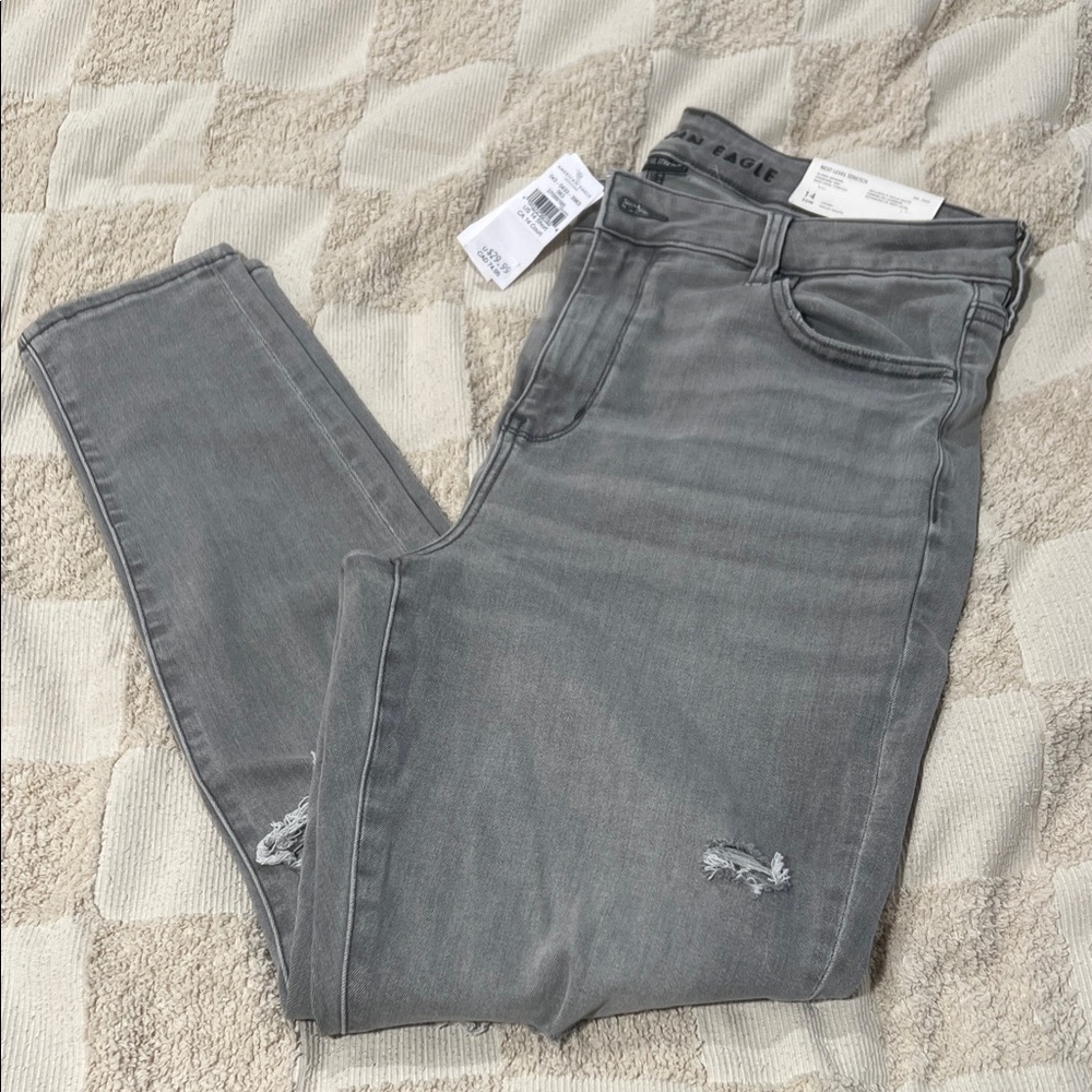 American Eagle Outfitters Women's Charcoal Skinny Jeans